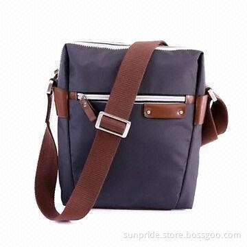 0.4kg Single Shoulder Bag, Oxford Fabric with Leather, Measures 25 x 7 x 30cm